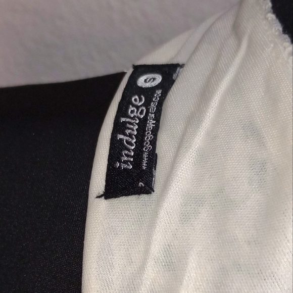 INDULGE Abstract Print and Lace Top Dress - Picture 5 of 5